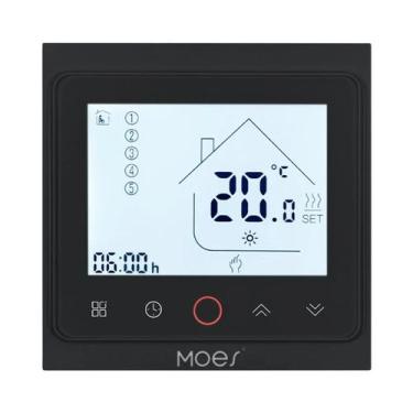 Imagem de Termostato Inteligente ZigBee Para Controle De Temperatura Ambiente Co