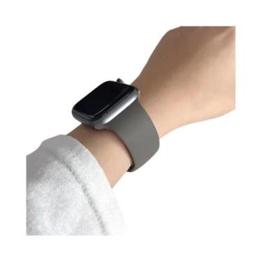 Imagem de Pulseiras De Silicone Para Apple Watch Series 9 8 7 SE Ultra 2 40mm 41