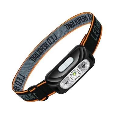 Imagem de Lanterna De Cabeça Mini Recarregável Com Sensor USB COB LED Para Pesca