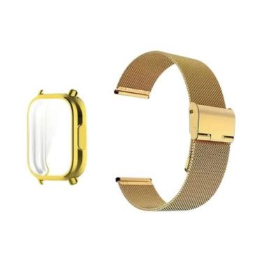 Imagem de Pulseira De Metal Para Redmi Watch 5 Active Com Protetor De Tela E Bra