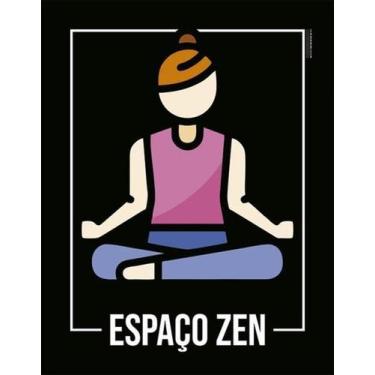 Imagem de Kit 5 Placas Desenho - Espaço Zen - Sinalizo