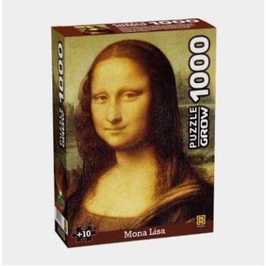 Imagem de Quebra-Cabeça - 1000 Peças - Mona Lisa - 3089 - Grow