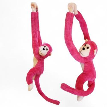 Imagem de Macaco Pelúcia Para Pendurar Braços Longos Som Acende Olhos - LW Gifts