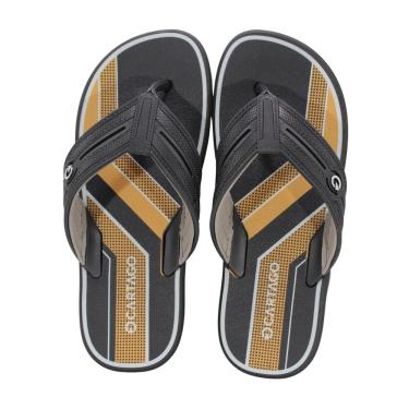 Imagem de Chinelo Cartago Palermo Iii Preto/Amarelo