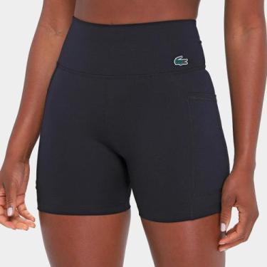 Imagem de Short Lacoste Esportivo Feminino, Preto, M
