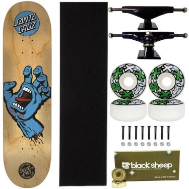 Imagem de Skate Santa Cruz Montado 8.0 Serie Gold Next 53mm Abeck 15-Masculino