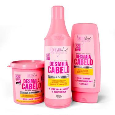 Imagem de Kit Desmaia Cabelo com Shampoo 500ml, Máscara 350g E Condicionador For