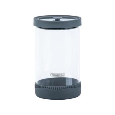 Imagem de Pote de Vidro Hermético Tramontina com Tampa 1L Purezza, 1L, Transpare