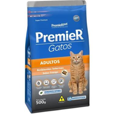 Imagem de Ração Seca Premier Gatos Ambientes Internos Frango Para Gatos Adultos