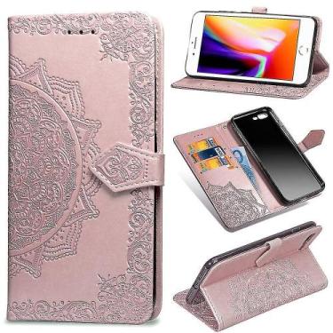 Imagem de Capa de telefone, capa de carteira de couro para iPhone 8 Plus/7 Plus 