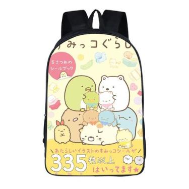 Imagem de Mochila escolar Sumikkogurashi para crianças em poliéster - yiweisai