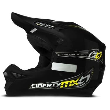 Imagem de Capacete Motocross Liberty MX Pro Enduro Trilha Pro Tork Segurança Con