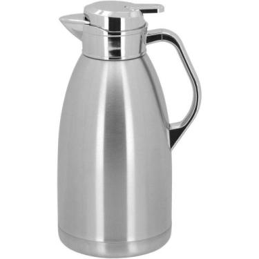Imagem de Thermo Garrafa Térmica 30X14X14Cm 2L Inox Prata Parede Dupla - NH
