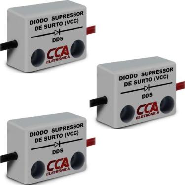 Imagem de 3 filtro diodo supressor de surto/ruido corrente continua 0 a 24vcc - 