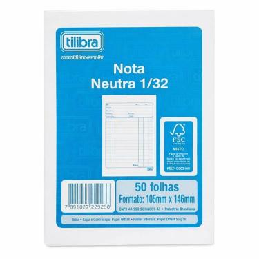 Imagem de Bloco Nota Neutra 105x146mm 50 Folhas 20 Unidades - Tilibra