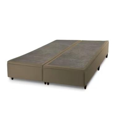 Imagem de Base Box Baú Prince Sued Queen Size 158 X 197 X 41cm Tabaco