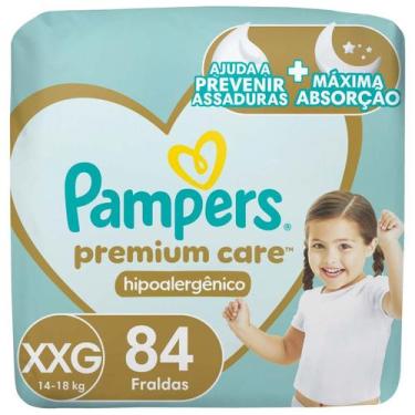Imagem de Fralda Pampers Premium Care Tamanho XXG 84 Unidades Descartáveis, XXG,