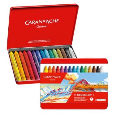 Imagem de Giz Pastel Oleoso Caran D'Ache Neocolor I 15 Cores - CARAN DACHE