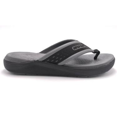 Imagem de Chinelo Masculino Olympikus/921, Preto chumbo, 37/38