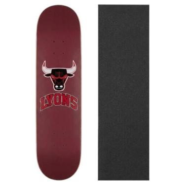 Imagem de Shape De Skate Lyons Touro Tamanho 8.0 Marfim Cor:BordôTamanho:ÚnicoGê
