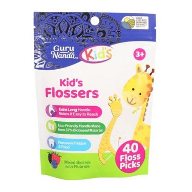 Imagem de Fio Dental Infantil Girafa Guru Nanda com Flúor, 40 unidades