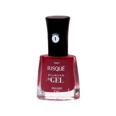 Imagem de Esmalte Diamond Gel Vinho Bordô Risqué 9,5ml
