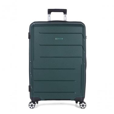 Imagem de Mala de Viagem Pequena de Bordo Polipropileno Expansível com Zíper Provença MF10470PK-20 Verde Polo King