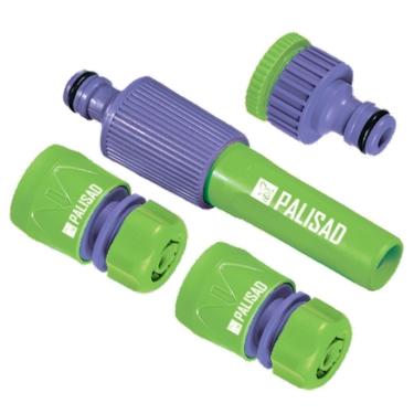 Imagem de Jogo de Conexão para Mangueira 1-2 651768 para Irrigação com 4 Peças em Plástico ABS Palisad