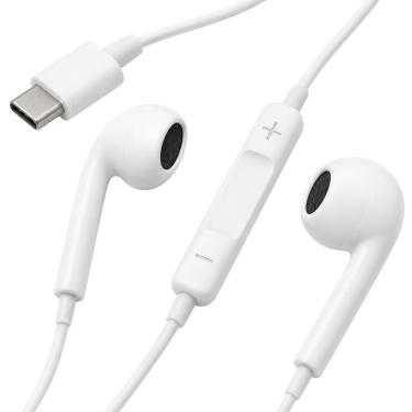 Imagem de Fone de Ouvido com Fio USB-C MDM Discreto Classic para Celular Conector Tipo C Branco