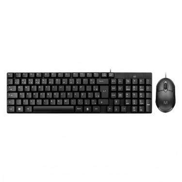 Imagem de Kit Teclado e Mouse USB Multilaser CF50 - 1200dpi - Teclas Chocolate - Preto - TC309