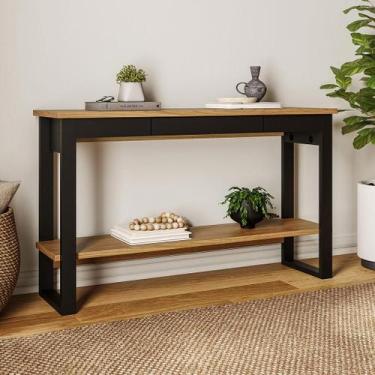 Imagem de Aparador Industrial com 1 Gaveta 135cm 100% MDF Dalla Costa - Pradel S