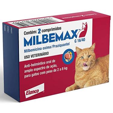 Imagem de Milbemax G 16/40 Elanco para Gatos com Peso de 2 KG até 8 KG