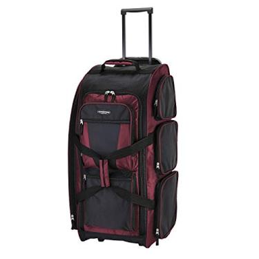 Imagem de Travelers Club Xpedition Bolsa esportiva vertical com vários bolsos de 76 cm, Vermelho carmesim, 30" Suitcase, Xpedition Bolsa esportiva vertical com vários bolsos de 76 cm
