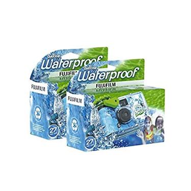 Imagem de Fujifilm Câmera descartável QuickSnap impermeável para piscina subaquática de 35 mm, pacote com 2