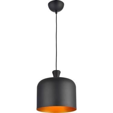 Imagem de Pendente Bell Aço Preto Fosco 280mm Avant 1 Lâmpada E27