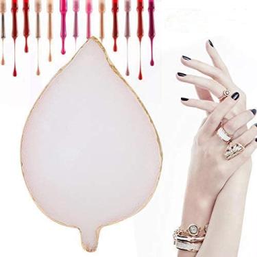 Imagem de Paleta de mistura, pintura de arte de unhas paletas de cores mistas, arte de unhas de resina gel polonês dicas de cores suporte de exibição ferramenta de manicure, paleta de mistura de unhas esmalte placa de mistura de cores (03)