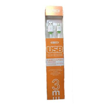 Imagem de Cabo Fast Charger Kaidi 3 Metros Micro USB V8 Samsung LG Motorola