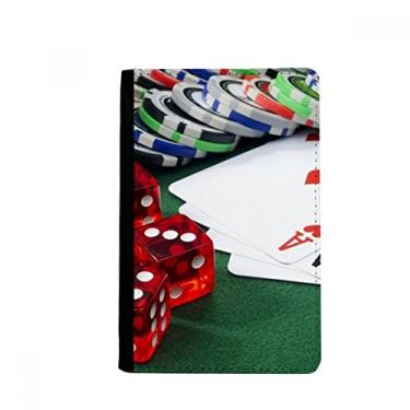 Imagem de Chip Poker Dice Suporte de passaporte para fotos de jogos Notecase Burse Carteira Porta-cartões