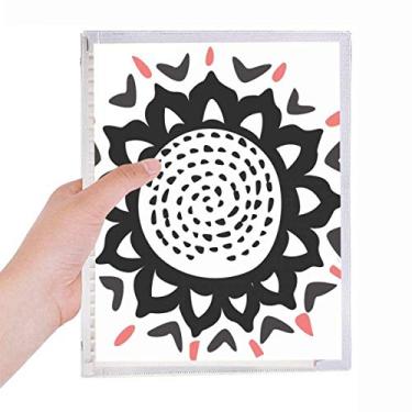 Imagem de Caderno de girassol com desenho do México para comemorar folhas soltas diário recarregável artigos de papelaria