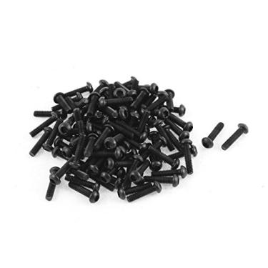Imagem de uxcell M2,5x10 mm rosca botão cabeça sextavada tomada parafuso 100 peças