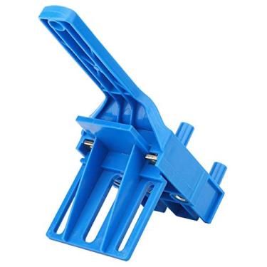 Imagem de Compra Maluca Faça furos retos, 6 mm 8 mm 10 mm, posicionador de perfuração ABS para ferramentas de carpintaria(azul)