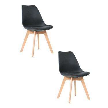 Imagem de Kit 2 Cadeiras para Sala de Jantar Siena Preto