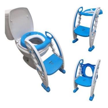 Imagem de Assento Redutor Infantil Com Escada Azul - Importway