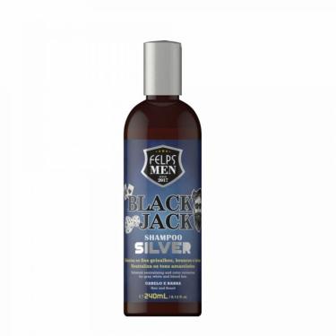 Imagem de Shampoo Cabelos Grisalhos Silver Black Jack Felps Men 240mL