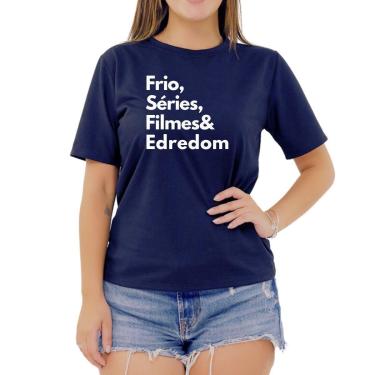 Imagem de Camiseta Frase Frio Séries Filmes Criativa Feminina-Feminino