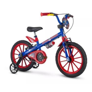 Imagem de Bicicleta Nathor Aro16 Capitão América Nathor Com Rodinhas-Masculino