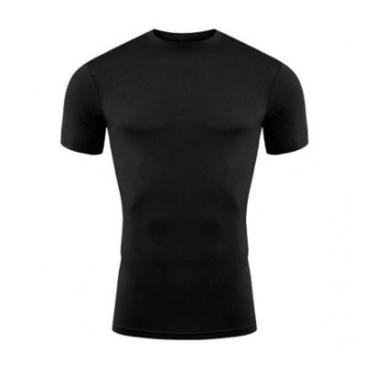 Imagem de camisa térmica blusa manga curta segunda pele proteção UV-Masculino