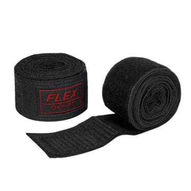 Imagem de OHMY FIT Envoltórios de mão Flex Boxing – 236 polegadas/6 m extra longo para proteção premium e melhor desempenho (preto)