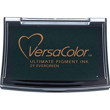 Imagem de Tsukineko VC029 Versacolor Bloco de tinta Evergreen, 4 x 4 cm