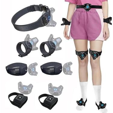 Imagem de Skywin Vive Tracker Straps for HTC Vive, 3.0, 2.0, and Ultimate Trackers (1 Waist Belt, 2 Hand, 2 Feet and 2 Legs Straps), Secure and Comfortable Full Body Tracking (Trackers Not Included)